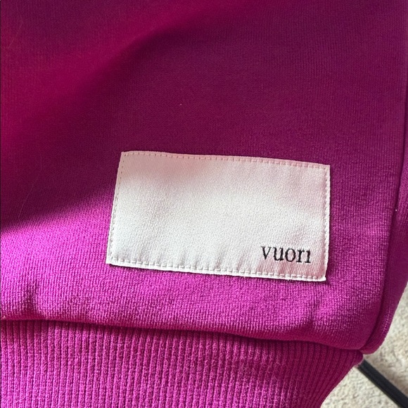 Vuori Restore Oversized Crew Sweatshirt Magenta Size Large - Picture 7 of 9